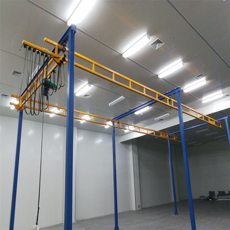 直線單軌吊車 自立式剛性起重機 室內行吊 無線遙控操作